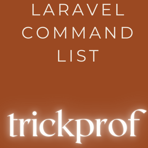 Laravel Command List